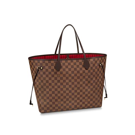 louis vuitton damier ebene canvas jersey|louis vuitton large tote neverfull.